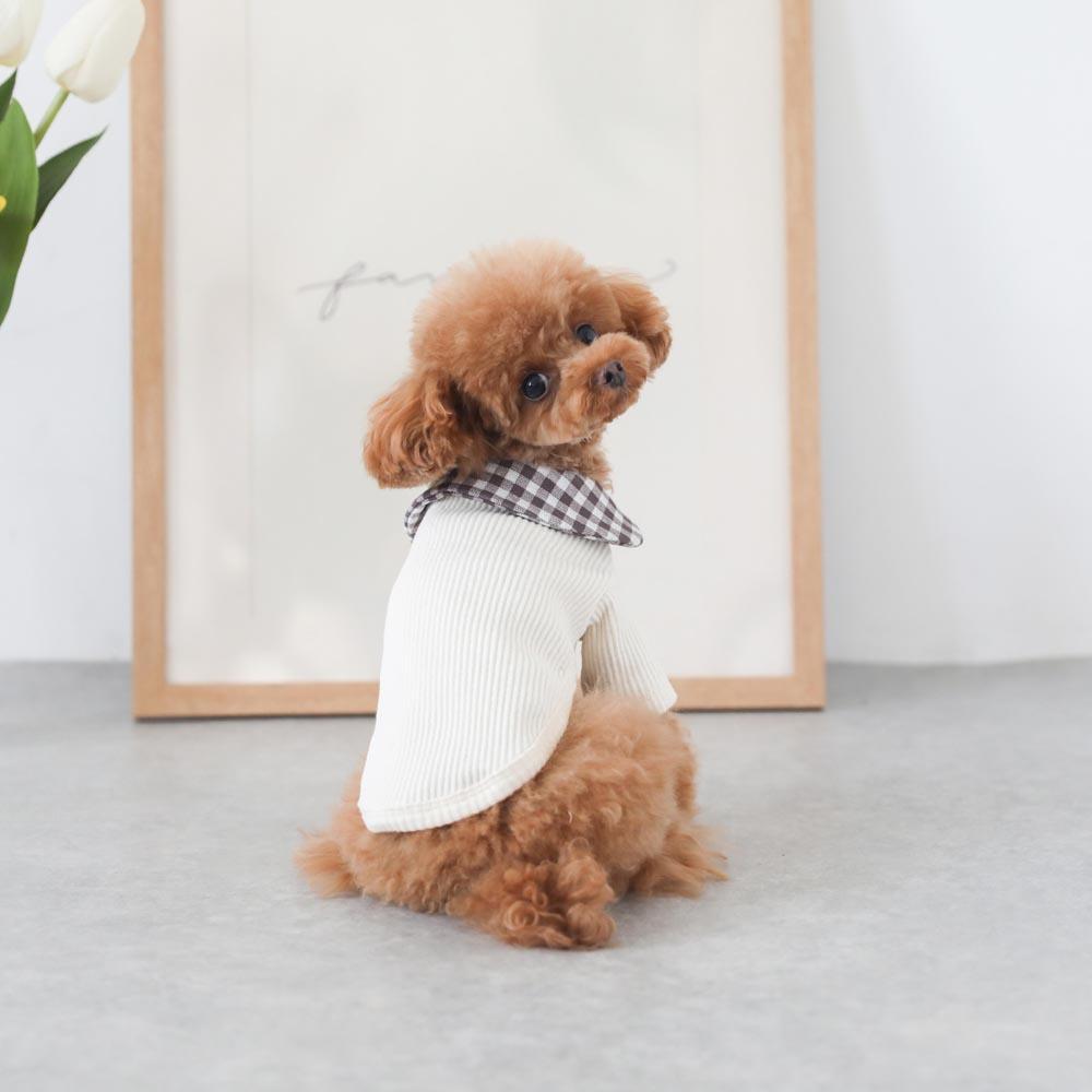 Round Collar Rib Top
